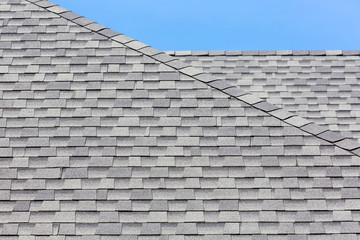 Close up of new rubber roof tiles