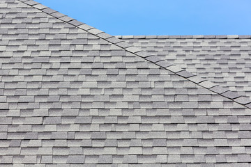 Close up of new rubber roof tiles