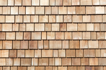 Wooded plank roof tiles