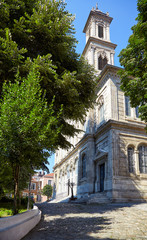 Fototapeta na wymiar The Hagia Triada (Holy Trinity) Orthodox church in Istanbul.