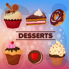 Sweet Desserts Set