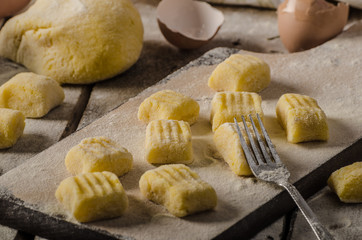Homemade potato gnocchi