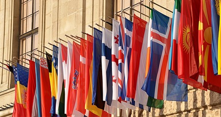 colorful flags states