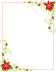  poinsettia frame