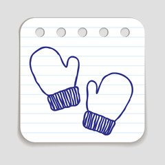 Doodle Mittens Icon