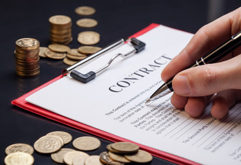 Signing contract