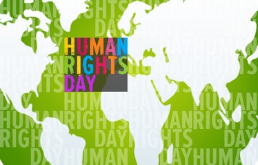 Composite image of human rights