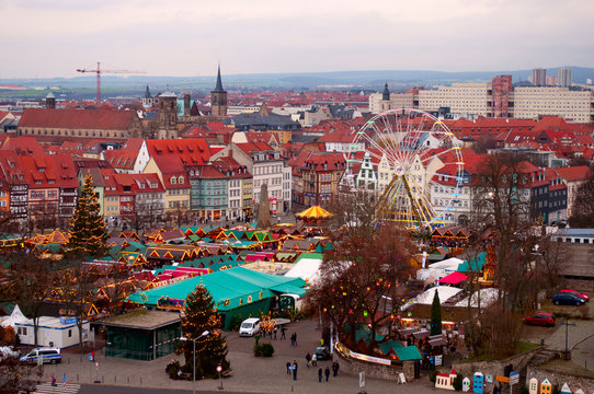 One of the Advents on Christmas market in Erfurt, Germany.