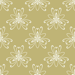 Fototapeta na wymiar Floral Fine Seamless Pattern