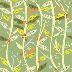 Plants Seamless Pattern