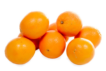 oranges isolated on the white background