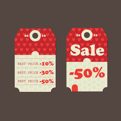 Sale vector tags for special sale 