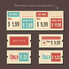 Coupon sale,vector illustration.