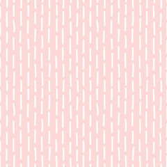 Hand drawn seamless rose and white irregular dotted line texture