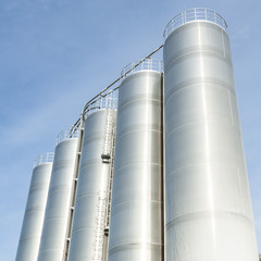 Industrial silos in the chemical industry