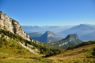 Fototapeta na wymiar Vu sur l'extreme sud de la Chartreuse (Isère)