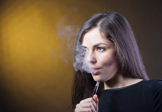 girl smoking a hookah