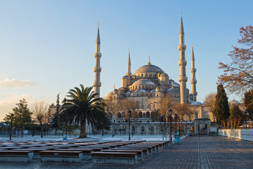 Obraz premium Sultan Ahmed Mosque (Blue Mosque) in Istanbul, Turkey
