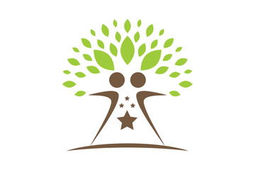 Vector Human Tree Concept