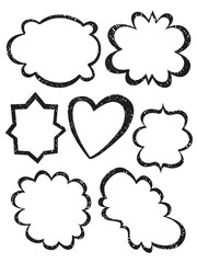 Set of hand drawn frames