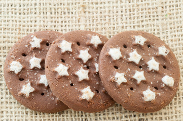 Fototapeta na wymiar chocolate cookies
