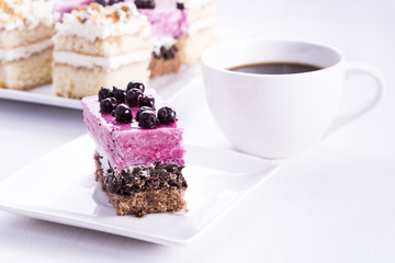 homemade pie with currants
