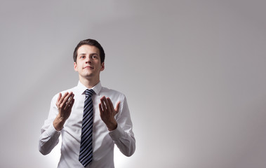 Handsome young businessman