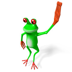 3D frog jumping