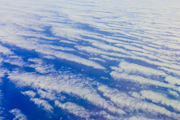 View on sky over clouds