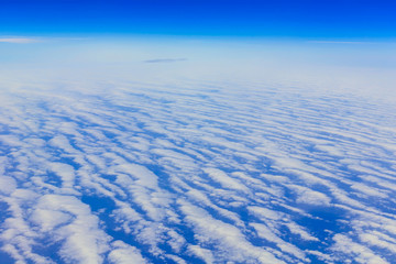 View on sky above clouds