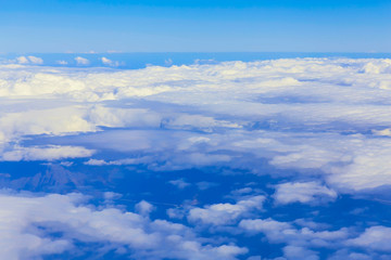 Fototapeta premium View on sky above clouds