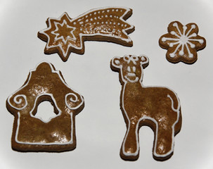 decorated christmas gingerbread