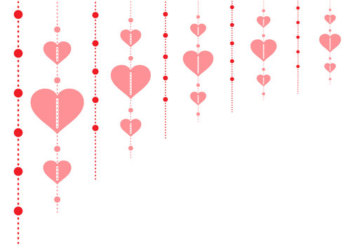 Valentinstag - Happy Valentine Day - rote Herzen