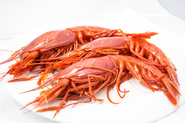 Langostinos rojos a la plancha