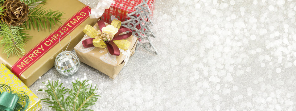 Christmas treats banner in 8 x 3 resolution