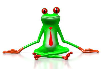 Fototapeta premium 3D frog - sitting