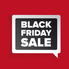Black Friday Sale vector label