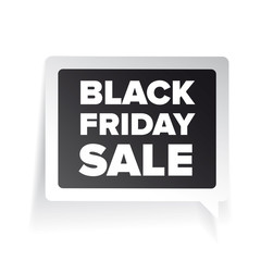 Black Friday Sale vector label