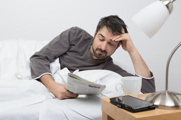 Im Bett lesen