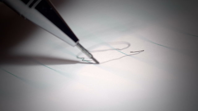 Panic Attack Illustrated by Breaking the propelling pencil lead with a Shaky Hand