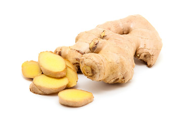 ginger on white background