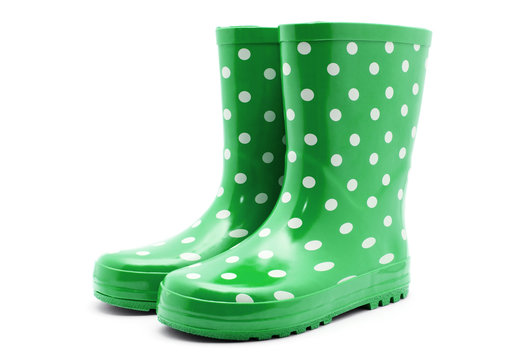 Gumboots. Isolated on white.