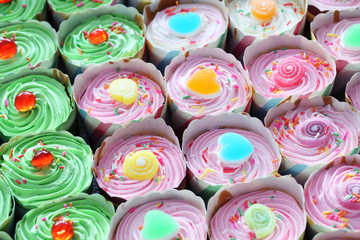 colorful cupcake