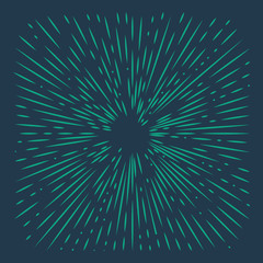 Retro Sun burst shape. Vintage logo, identity, label, badge and object. Sun ray frame vector design element.