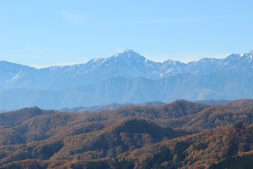 初雪の鹿島槍ケ岳