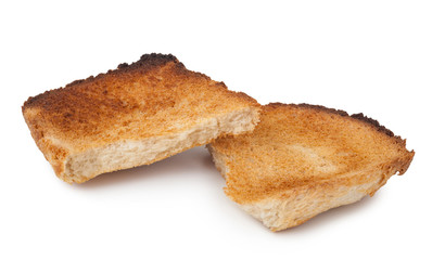 Broken toast bread