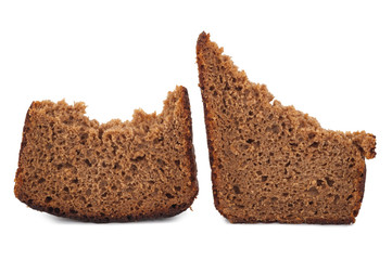 A piece of rye bread