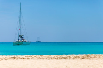 Catamaran at the beach
