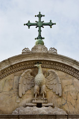 Fototapeta na wymiar Saint John Evangelist symbol with cross in Venice