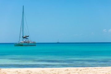 Catamaran at the beach